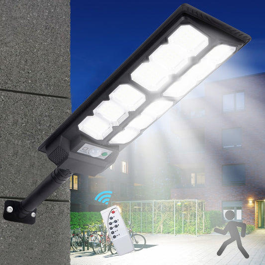 Solar Street Light Outdoor, 75000LM Motion Sensor Solar Parking Lot Street Lights, Dusk to Dawn Solar Securiy Flood Lights for Yard, Garden, Patio, Area Lighting, Wide Illumination